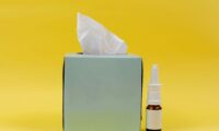 tissue box and allergy spray